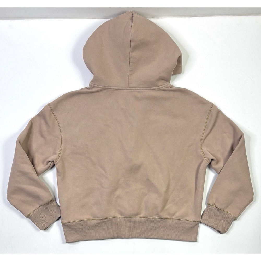 Pretty Garden Hoodie Women's Large Taupe Half Zip Fleece Sweatshirt Outdoor - Picture 2 of 10